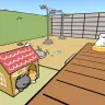 「ねこあつめ にわさきライブ」。猫たちがのんびりくつろいでいます／画像は「ねこあつめ にわさきライブ」から