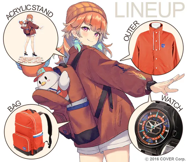 コラボビジュアルで着用しているコラボアイテム