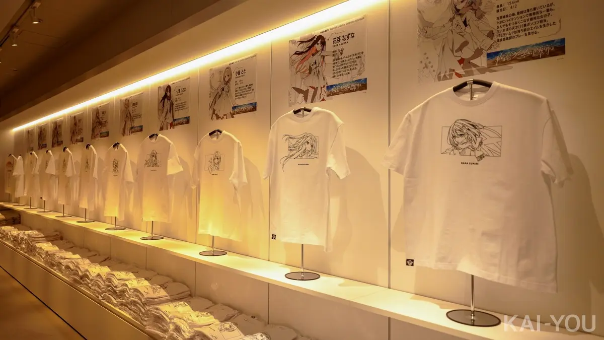 ぶいすぽっ！メンバーがプリントされたTシャツ／SHIBUYA TSUTAYA 6F「IP書店」