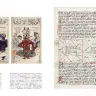 左：『キターブ・アル・ブルハーン（驚嘆の書）』アラビア語写本（14〜15世紀）、右：『医学論集、天文学と占星術』ラテン語テキスト（15世紀）／『ビジュアル図鑑　魔導書の歴史』より