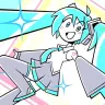 Jaidenさんが描いた初音ミク／画像は動画「My Obsession with Hatsune Miku」のスクリーンショット