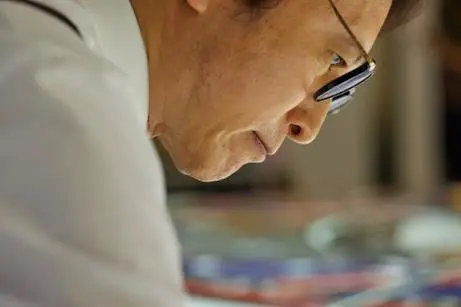 アート制作中の荒木飛呂彦さん2
