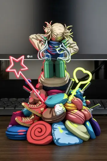 アニメ塗りのトガヒミコフィギュア④／画像はリペラボさんの提供