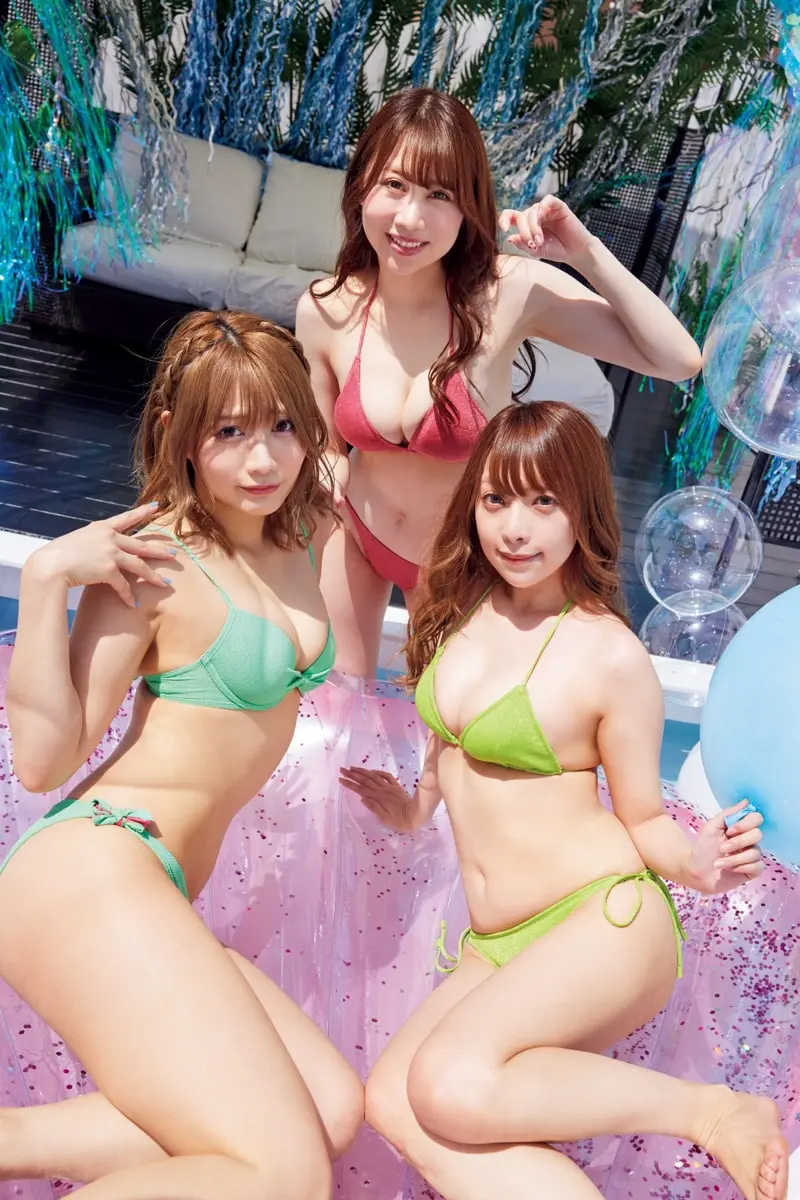 所属タレントと共にヤングアニマルWebに登場したよきゅーんさん（2023年）／撮影：フジシロタカノリ3