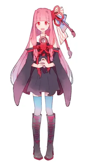 「A.I.VOICE」版の琴葉茜の立ち絵／A.I.VOICE「琴葉 茜・葵 キャラクター紹介ページ」より
