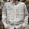 千石電商の「麻雀牌柄Tシャツ」長袖バージョン1