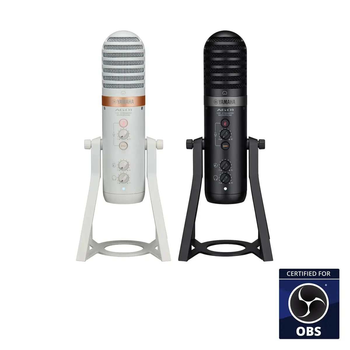 「OBS Studio」機器認証を取得したヤマハのライブストリーミングマイクロフォン「AG01」