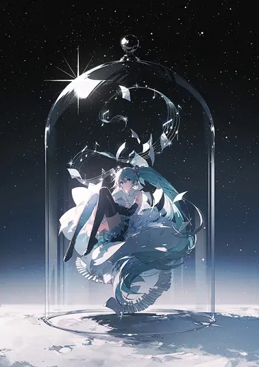 個展描き下ろし作品「asteroid」初音ミク
