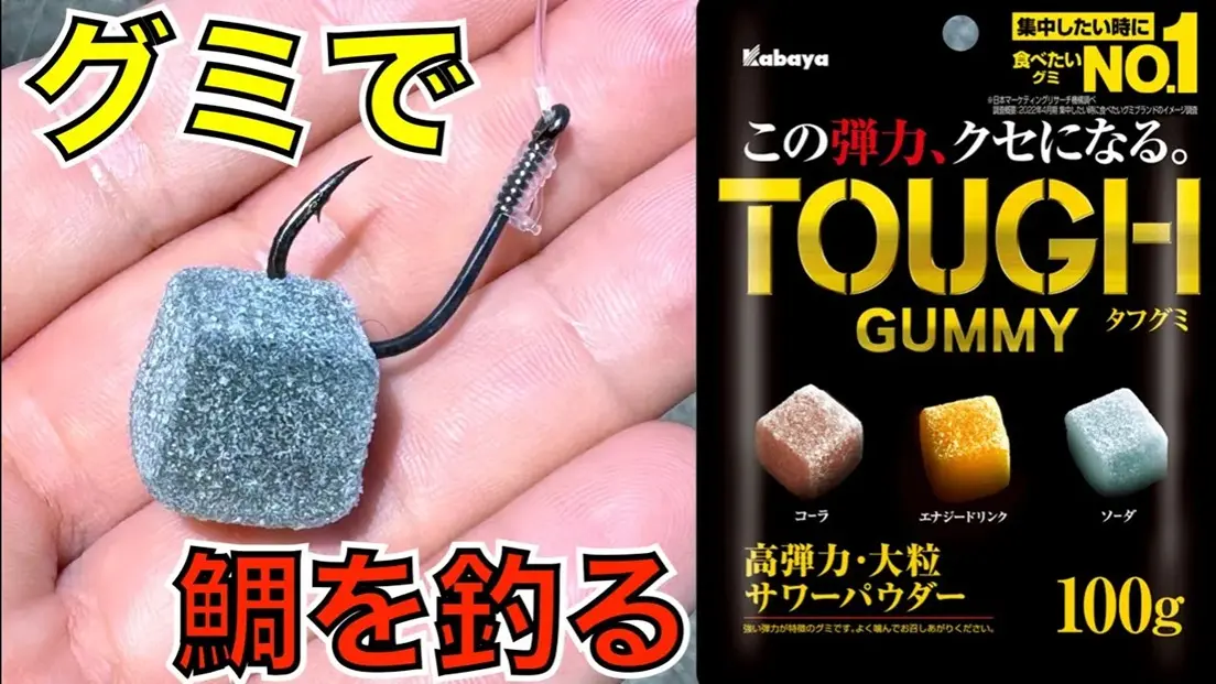 釣りのエサなんて『タフグミ』でいいんだよ【グミで鯛を釣る】