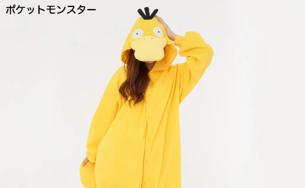 アベイルと「ポケットモンスター」のコラボ着ぐるみ（コダックモデル