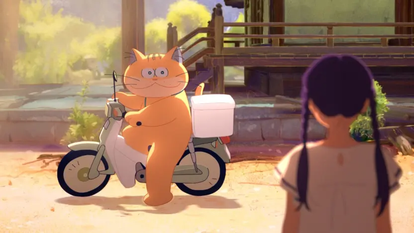 バイクに乗ってかりんの前に現れるあんずちゃん