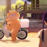 バイクに乗ってかりんの前に現れるあんずちゃん