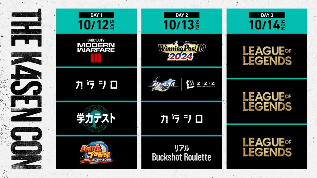 オフラインイベント「The k4sen Con」3日目をぶち抜く『LoL』のロゴ