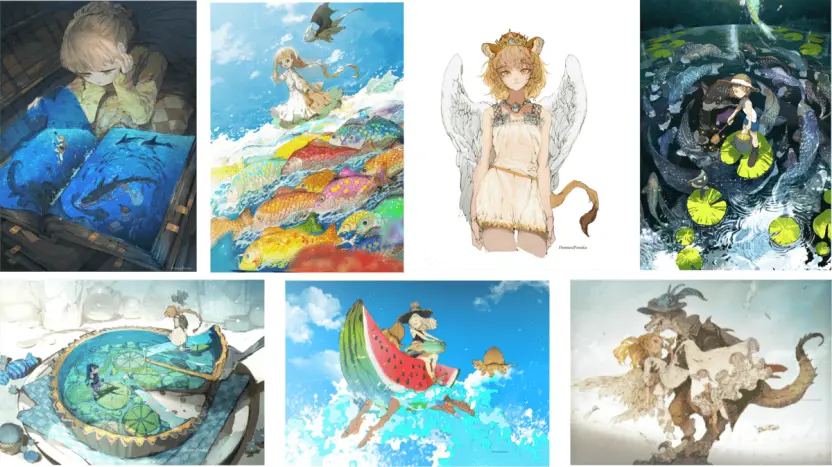 集英社 - 約束のネバーランド展　複製原画　キービジュアル（サイン入り） 約束のネバーランド展 複製原画 キービジュアル（サイン入り）