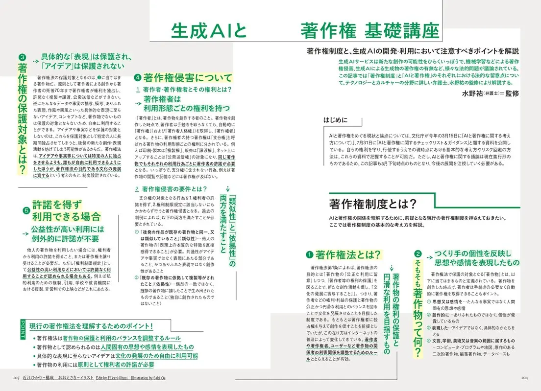 『美術手帖』10月号「AIと創造性」誌面