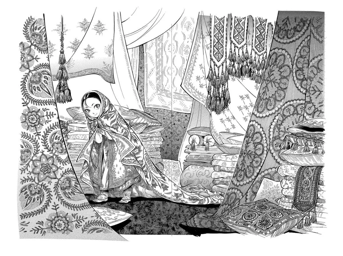 森薫『乙嫁語り』第10話「布支度」/ⒸKaoru Mori ⒸKADOKAWA CORPORATION