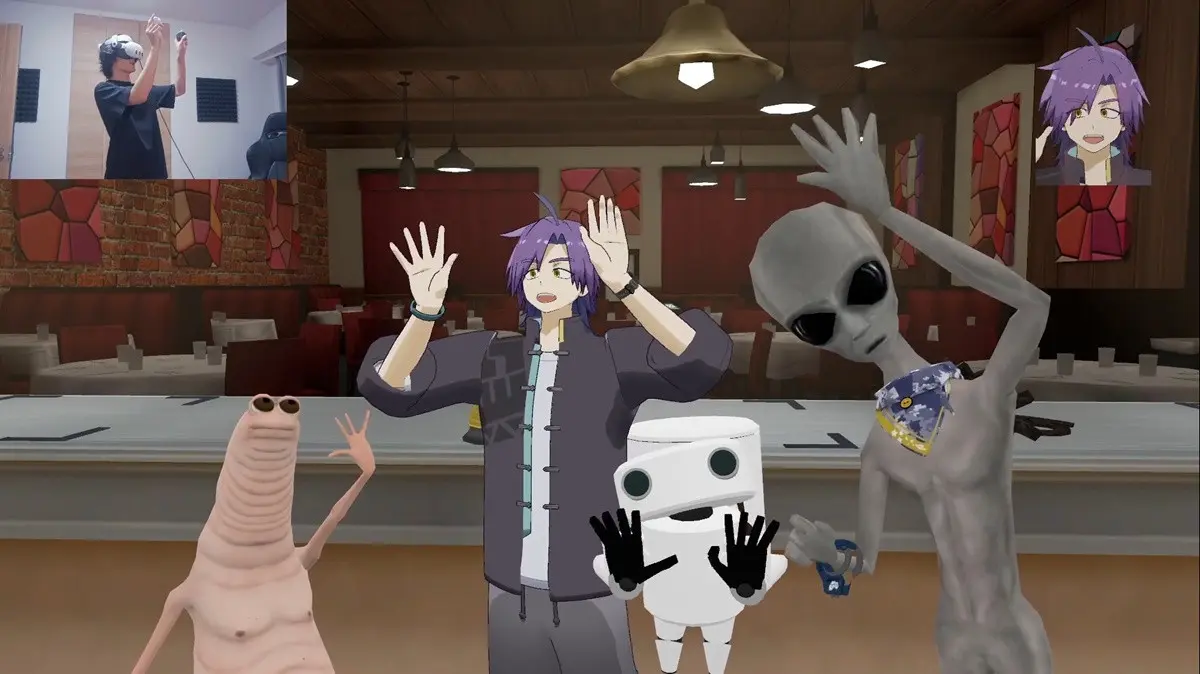スタンミ、盟友トコロバとVRChatで再会 宇宙人たちが住まう星で異文化交流