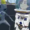 この日のために宇宙服のアバターを用意したスタンミさん