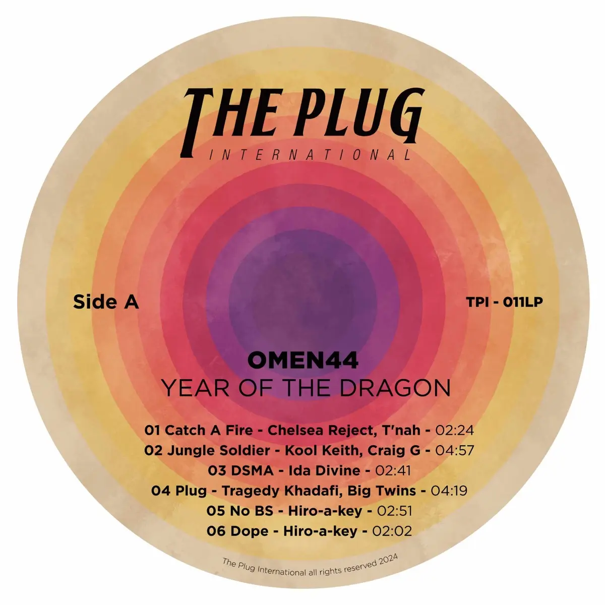 OMEN44『Year Of The Dragon』LP盤ジャケット画像3