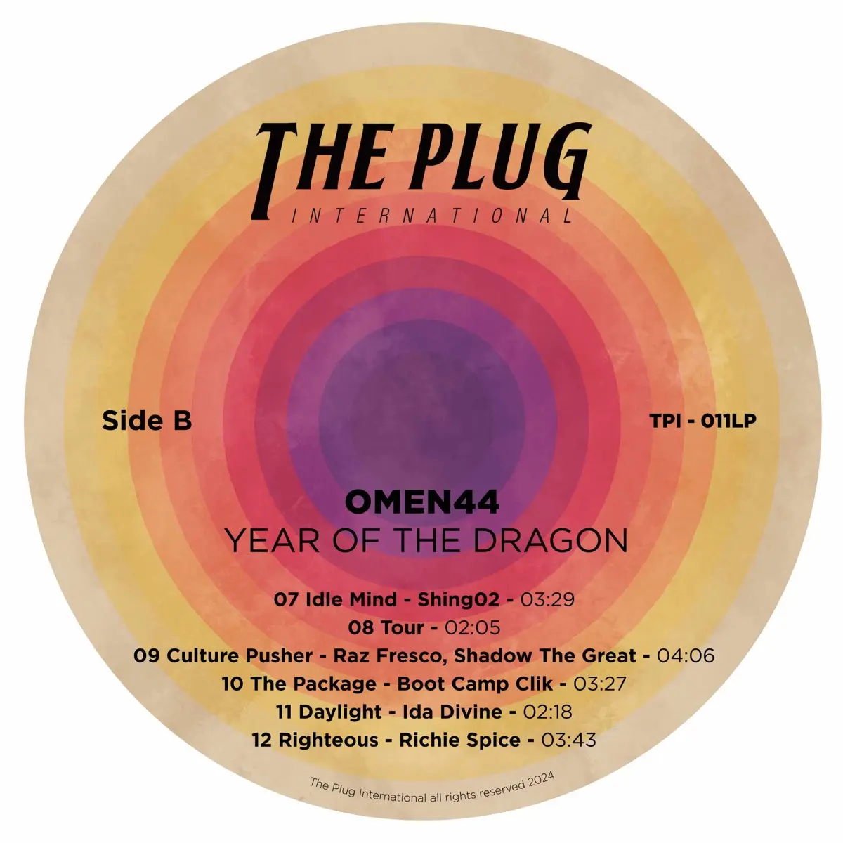 OMEN44『Year Of The Dragon』LP盤ジャケット画像4