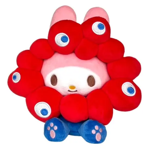 EXPO2025　サンリオキャラクターズ　ミャクミャクなりきりぬいぐるみM マイメロディ／画像は2025大阪・関西万博公式ライセンス商品オフィシャルオンラインストアより