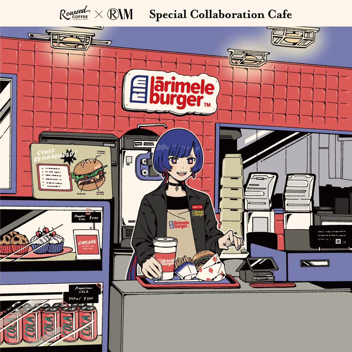 理芽　「làrimele burger」スタッフコーチジャケット 神椿 vwp 理芽 「làrimele burger」スタッフコーチジャケット 神椿 vwp