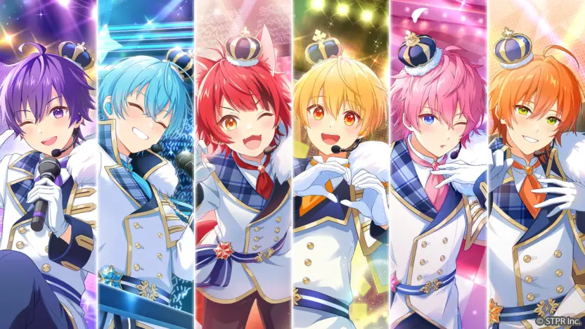 すとぷり（左端がななもり。さん）