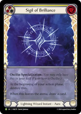 「コーリング大阪」参加プレイヤーはRainbow Foil版《Sigil of Brilliance》が参加賞として貰えます