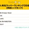 「日本人有名ラッパーランキング」TO／出典元：ランキングー！