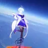 成層圏に到達したVTuber星見まどかさんのアクリルスタンド／画像は星見まどかさんのXより