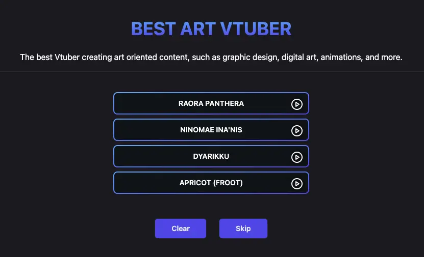 Best Art Vtuber