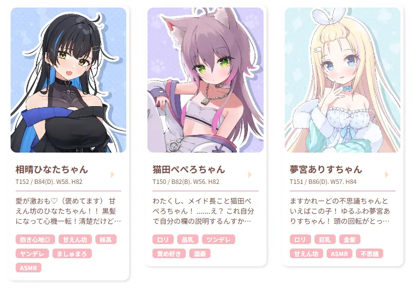 「ますかれーど」所属タレント