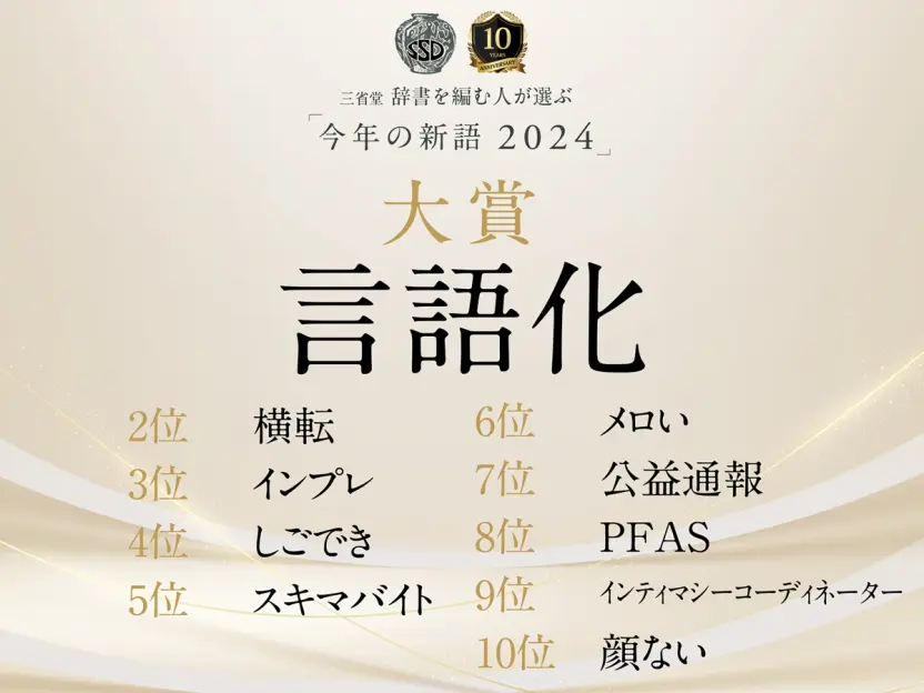 「今年の新語2024」ベスト10