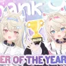 「VTuber Of The Year」に輝いたフワワ・アビスガードさんとモココ・アビスガードさん／画像はFUWAMOCO公式Xより