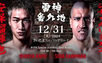 RIZIN DECADE RIZIN49 雷神番外地 B2 ポスター 3枚セット RIZIN「雷神番外地」試合結果速報レポート 朝倉未来軍と平本蓮軍