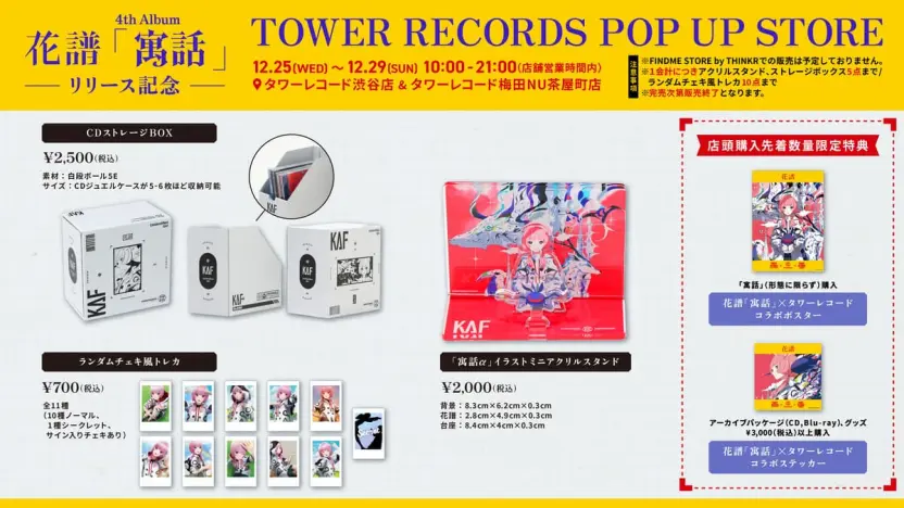 ポップアップストアで発売するグッズ