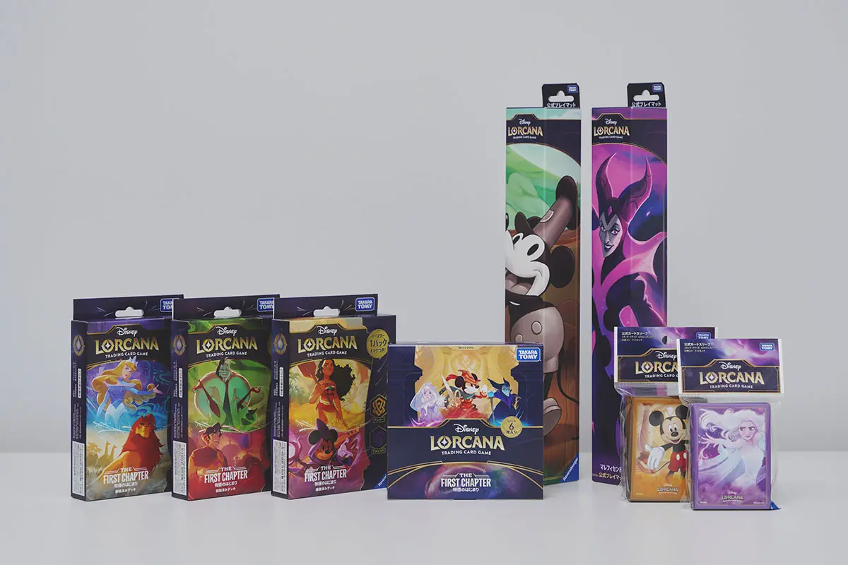 『ディズニー・ロルカナ』第1弾セット『THE FIRST CHAPTER 物語のはじまり』製品たち