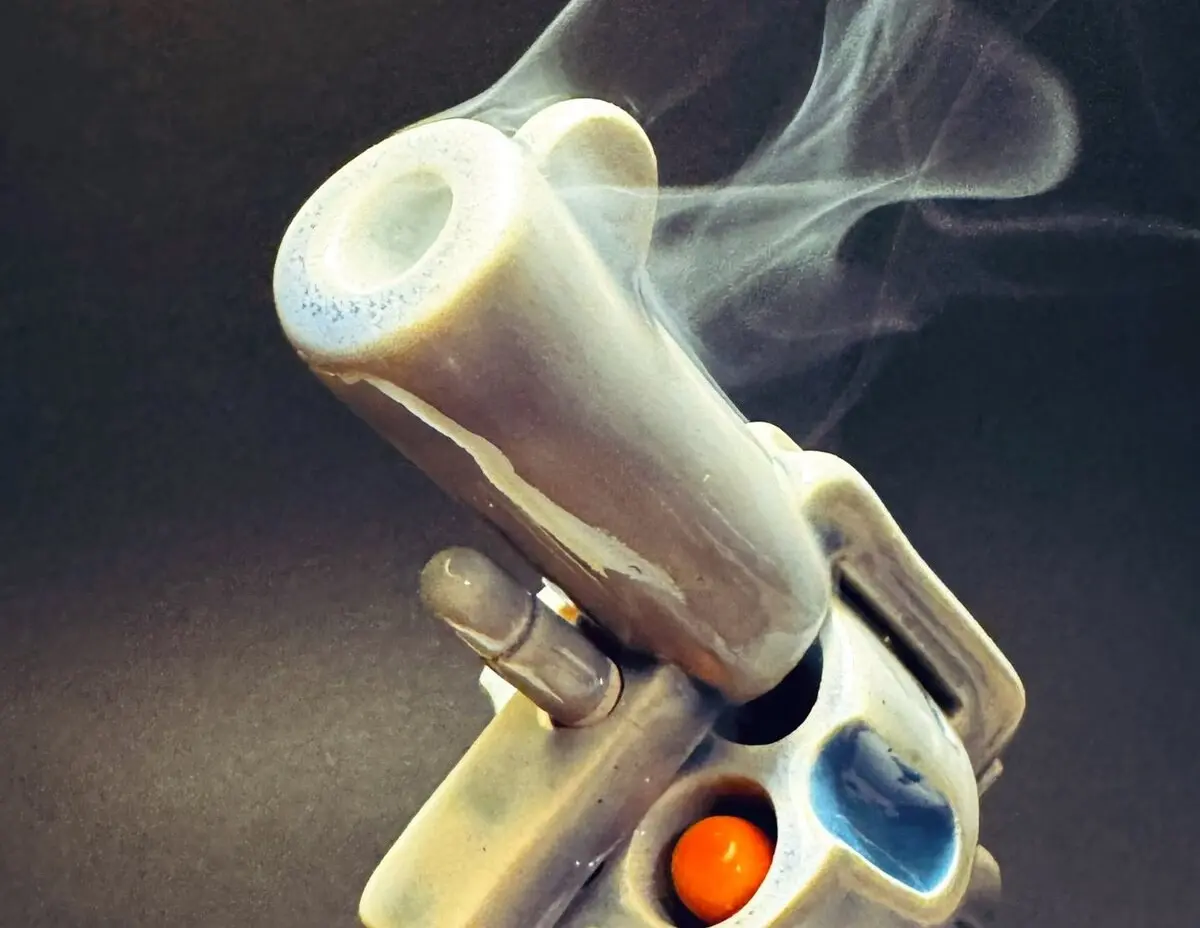 お香を装填！ 陶器の回転式拳銃「リボルバー香炉」に見る職人技