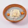 「にじさんじフェス展」コラボカフェメニュー 寒さにほっと雪どけシチュー ～青バラ染め～