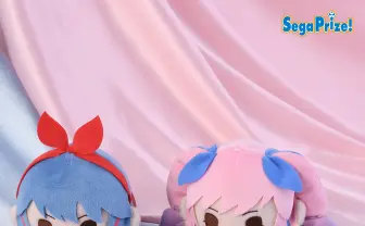 おめがシスターズ 寝そべりぬいぐるみ（EX）全2種(おめがレイ,おめがリオ) 姉妹VTuberおめがシスターズ、セガのUFOキャッチャーに登場