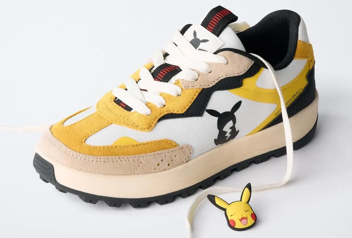 ZARA、ポケモン「ピカチュウ」スニーカー発売　1000万ボルト級にかわいい！