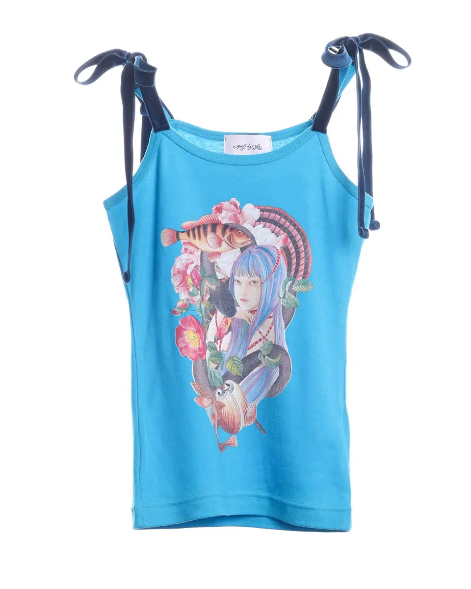ポップアップで販売される「Snake Tomie ribbon camisole」（9,900円）