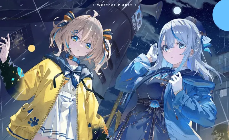 もやページ　Whether Planet 天晴ひなた　オーダーメイド VTuber雨海ルカ×天晴ひなた「WeatherPlanet」1stシングル発表