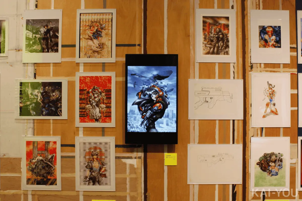 会場写真22／©Shirow Masamune/KODANSHA／©Shirow Masamune/SEISHINSHA／©Shirow Masamune/「士郎正宗の世界展」