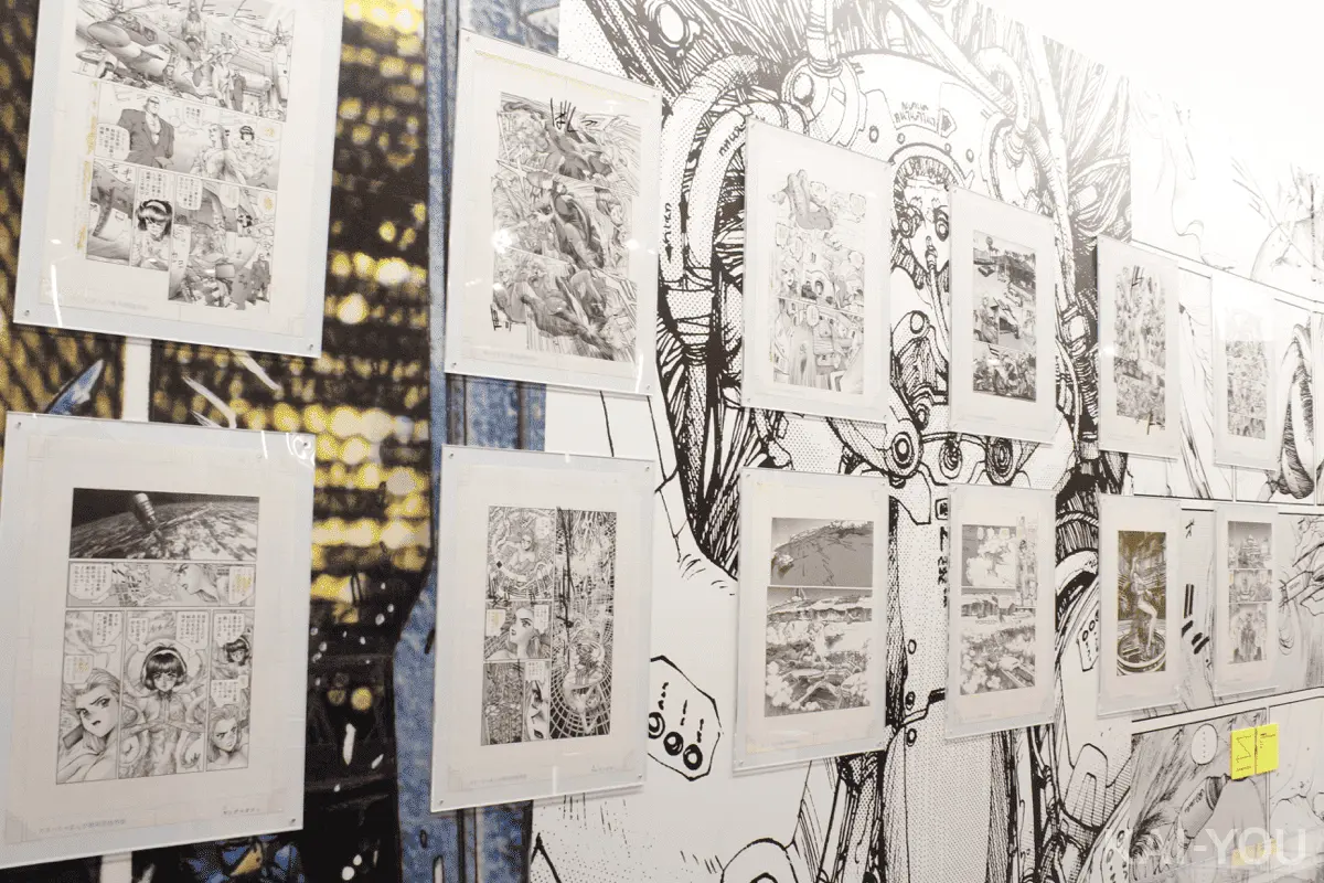 会場写真11／©Shirow Masamune/KODANSHA／©Shirow Masamune/SEISHINSHA／©Shirow Masamune/「士郎正宗の世界展」