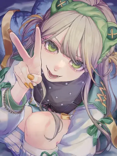 羽流ぴょこさんが描いた自画像