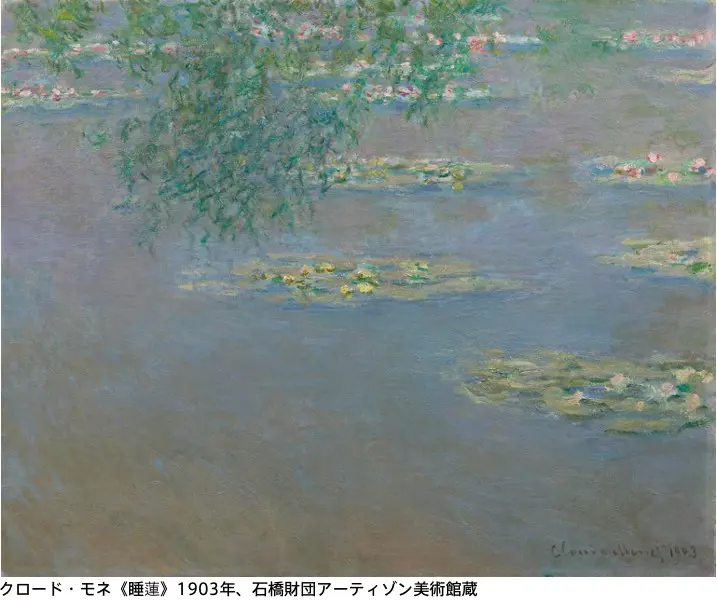 アーティゾン美術館所蔵の『睡蓮』／画像はアーティゾン美術館公式Xから