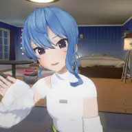 新衣装で雑談を楽しむ星街すいせいさん