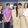 左から『ちはやふる－めぐり－』出演の上白石萌音さん、當真あみさん、Perfumeの3人