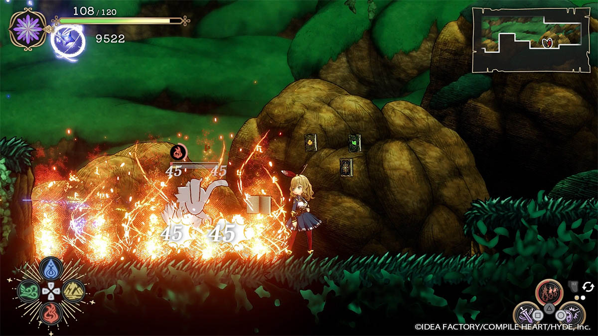 『魔法司書アリアナ ～七英傑の書～』ゲーム画面-2